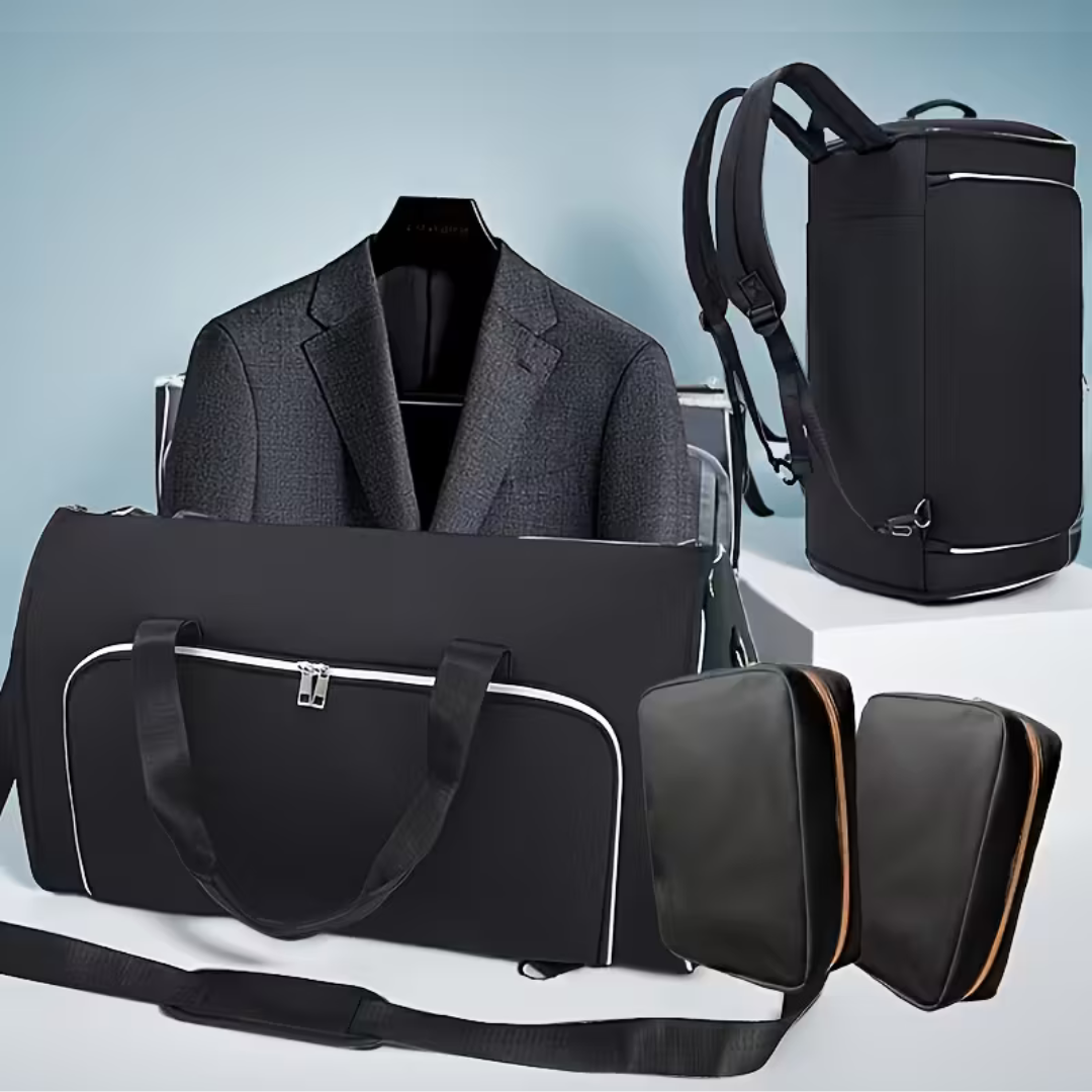 3-in-1 Travel Duffel Bag | Waterproof Garment & Shoe Organizer – 50L