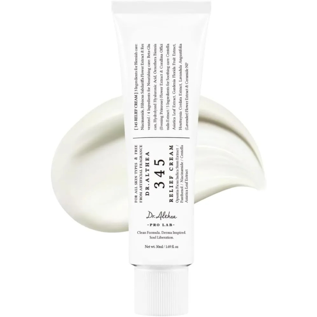Dr. Althea 345 Relief Cream | Acne Care Vegan Gel Cream with Niacinamide & Ceramide