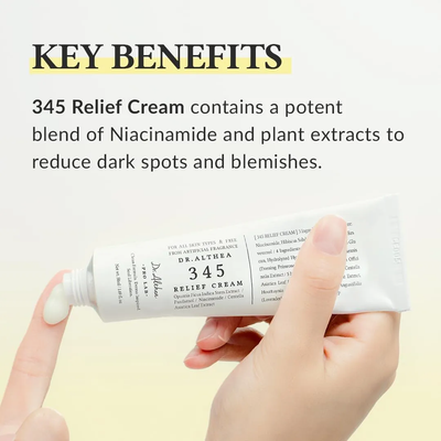 Dr. Althea 345 Relief Cream | Acne Care Vegan Gel Cream with Niacinamide & Ceramide