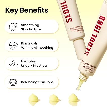K-Secret Seoul 1988 Retinal Eye Cream | 4% Retinal Liposome Anti-Wrinkle & Firming Eye Cream