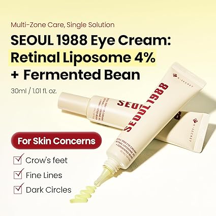 K-Secret Seoul 1988 Retinal Eye Cream | 4% Retinal Liposome Anti-Wrinkle & Firming Eye Cream