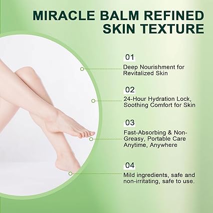 Miracle Balm Soothing Joint Cream | Fast Absorbing Relief Balm for Back, Hands, Feet & Body