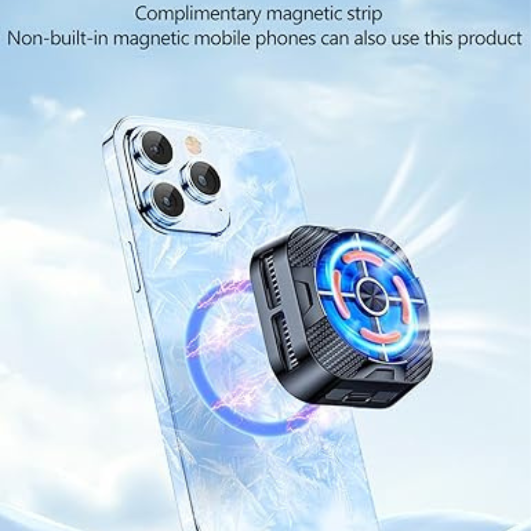 Mobile Phone Cooling Fan | RGB Gaming Cooler with Semiconductor Technology
